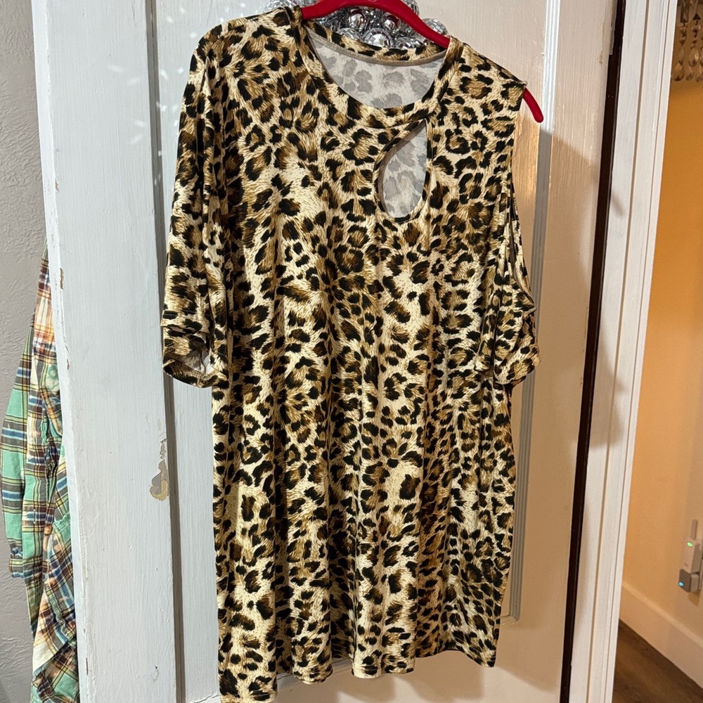 Leopard Print Women's Blouse